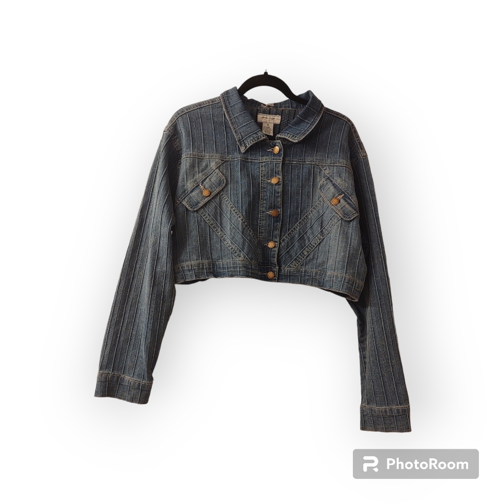 Jamie Nicole crop jean jacket